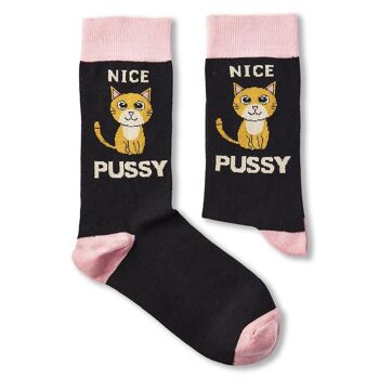 Chaussettes Nice Pussy unisexes 1