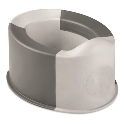foldable potty in gray / white - Buubla Travel Potty