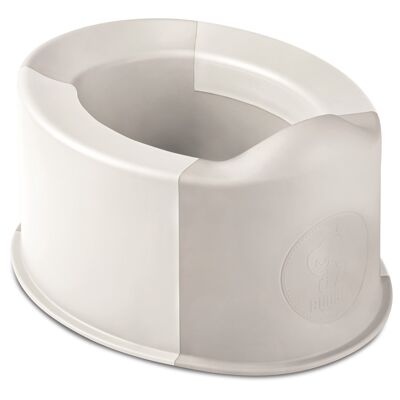foldable potty in white / light gray - Buubla Travel Potty