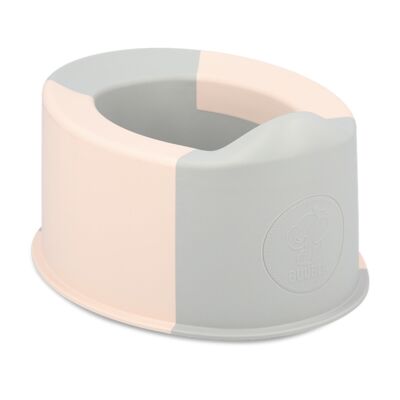 Orinal plegable rosa / gris claro - Buubla Travel Potty