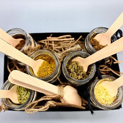 Set Regalo Spezie Con Infusi Di Sali Marini | Mix di spezie per condimenti