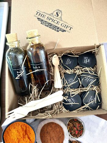 Impressionnez-les Spice Set| ensemble d'épices| Mélanges d'huile d'olive infusée et d'épices d'assaisonnement : Coffret cadeau d'épices 11