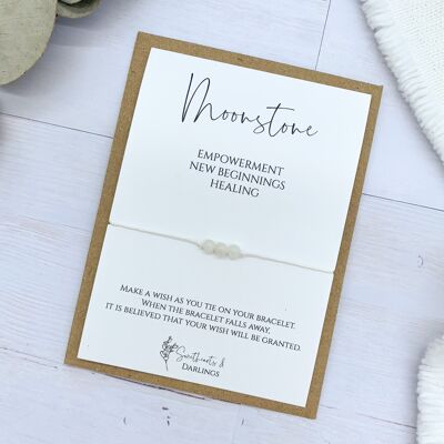 Moonstone - Miniature Wish Bracelet
