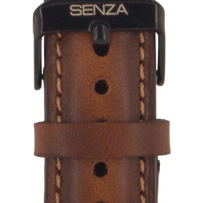 Senza Desire Leather Strap Apple Watch 38mm Burned Cognac