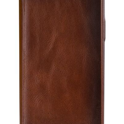 Senza Desire Skinny Leather Booklet Apple iPhone 7 Plus/8 Plus Burned Cognac