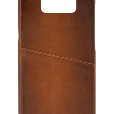 Senza Desire Leather Cover with Card Slot Samsung Galaxy S8+ Burned Cognac