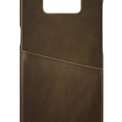 Senza Desire Leather Cover with Card Slot Samsung Galaxy S8 Burned Olive