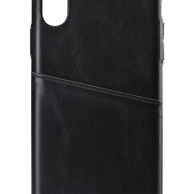 Senza Pure Leather Cover with Card Slot Apple iPhone XR Deep Black