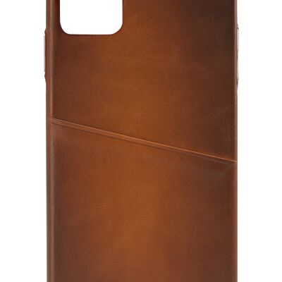 Senza Desire Leather Cover with Card Slot Apple iPhone 11 Pro Burned Cognac