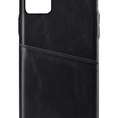 Senza Pure Leather Cover with Card Slot Apple iPhone 11 Pro Max Deep Black