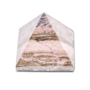 Pyramide "Joie et Amour Inconditionnel" en Rhodonite 1