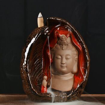 Brûleur d'encens en céramique "Compassion de la Guan Yin" 5