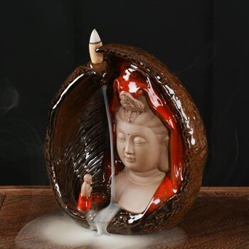 Brûleur d'encens en céramique "Compassion de la Guan Yin" 9