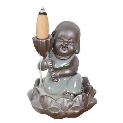 Ceramic incense burner "Little Monk of Blooming"