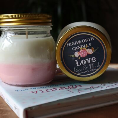 LOVE Highworth candle / natural soy wax candle