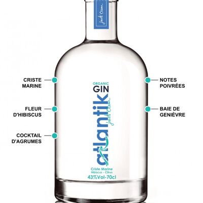Atlantik Gin, Bio, 100% Français