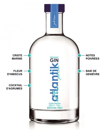 Atlantik Gin, Bio, 100% Français 1