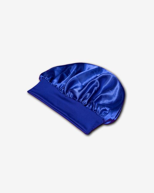 Bonnet de nuit en satin - AfroBrush - 1 Bonnet en satin seulement - Bleu