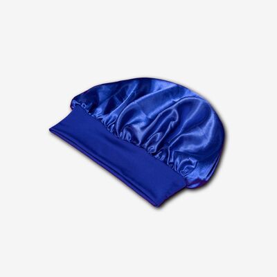 Bonnet de nuit en satin - AfroBrush - 1 Bonnet en satin seulement - Bleu