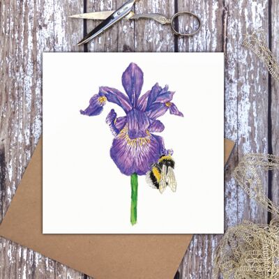 Iris Bee (Blank) card