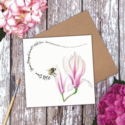 Well Done... You're Magnoli-ficient!' Magnolia Bee card