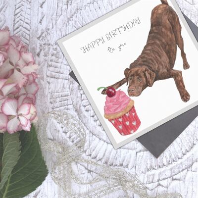 Happy Birthday to you' Cupcake and Cream card