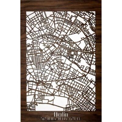 mappa della città-berlino-bambù-40x60cm