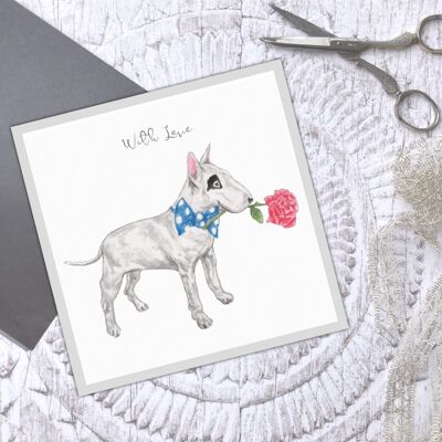 With Love' Dickie Bow card