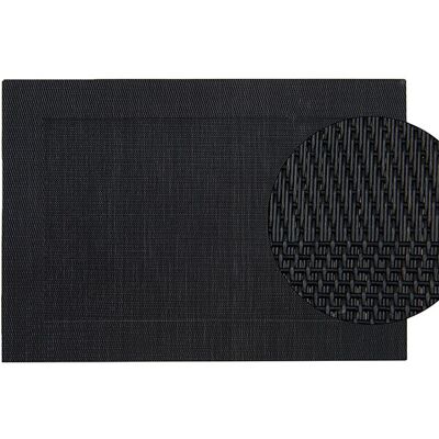 Platzset in schwarz,fein, aus Kunststoff, B45 x H30 cm