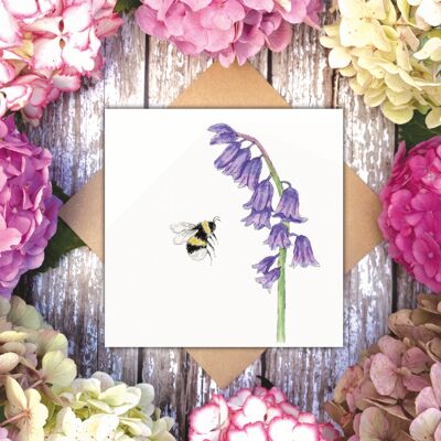 Bluebee Bee (Blank) card