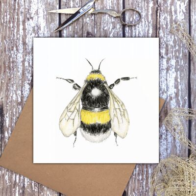 Resting Bee (Blank) card