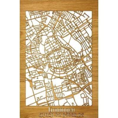 mapa-ciudad-groningen-bamboo-40x60cm