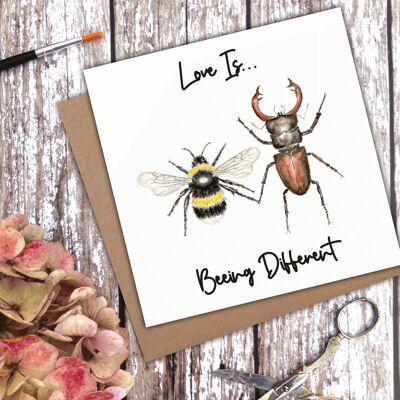 Love is... Beeing Different' Different Bee card