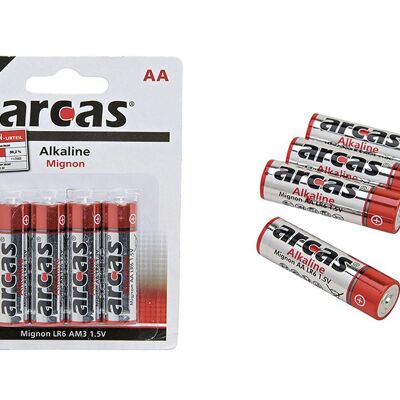 Batterie, Mignon, AA, 4-teilig, Alkaline, LR6, 1,5V