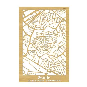 plan de ville-zwolle-bambou-40x60cm 1