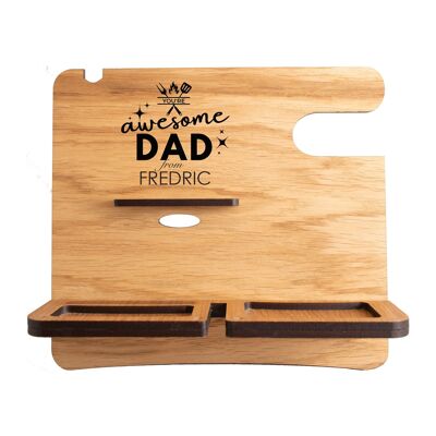 desk organizer-father's day-custom-oak