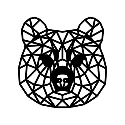 geometrico-animale-orso-nero-25cm