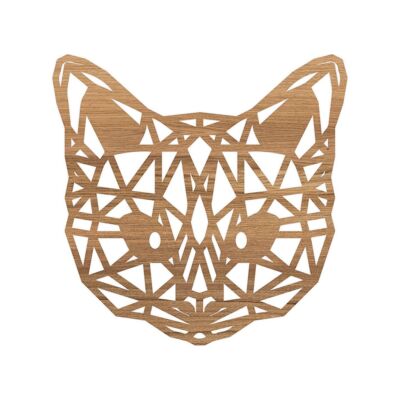 geometrico-animale-gatto-quercia-25cm