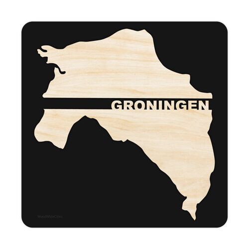 provincie-groningen-black-25x25cm