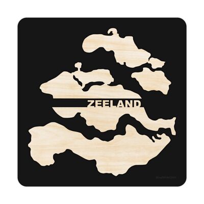 Provinz-Zeeland-schwarz-25x25cm