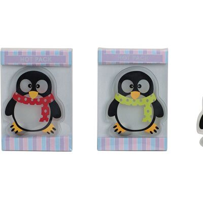 Taschenwärmer aus Kunststoff, Pinguin, 3-fach sortiert, B9 x H10 cm