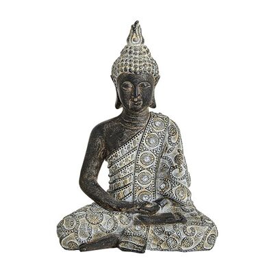 Buddha aus Poly, B17 x T10 x H24 cm