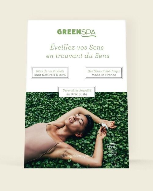 Chevalet De Marque GREEN SPA Au Format A4