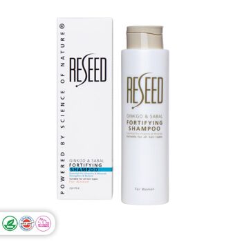 RESEED Ginkgo et Sabal Shampooing Fortifiant pour Femme 250 ml (SLS Free) 1