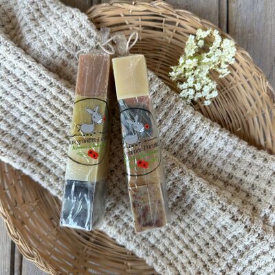 Set di 4 mini saponi biologici saponificati al latte d'asina