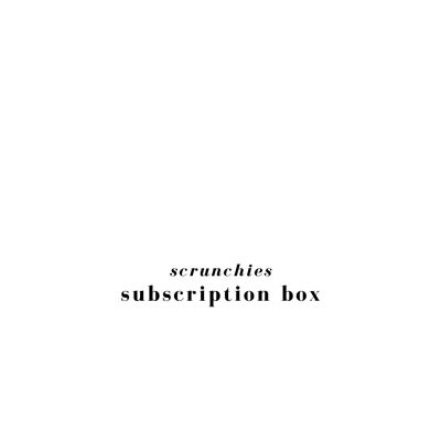 scrunchies subscription box - 3 scrunchies