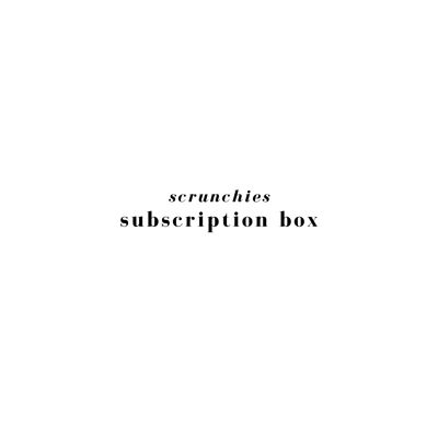 scrunchies subscription box - 4 scrunchies