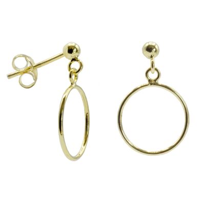 Clous d'oreilles Meena argent 925 plaqué or