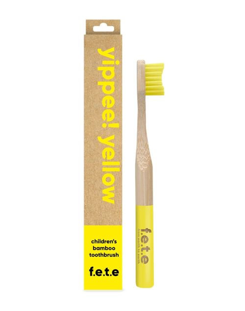 Yippee! Yellow Kids Bamboo Toothbrush