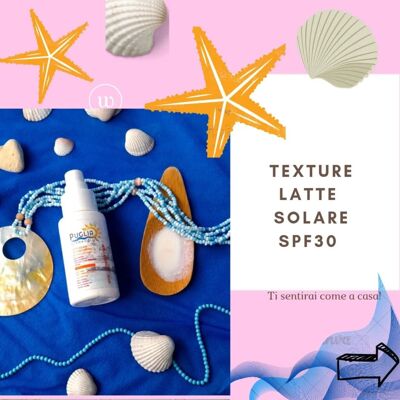 LATTE SOLARE FOTOPROTETTIVO SPF30 RESISTENTE ALL’ACQUA